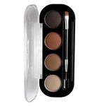 Facejewel 4 Shades With 1 Brush Eyebrow Palette 4g Eyebrow Makeup Cake For Women And Girls Eyebrows,Waterproof Non-Transfer