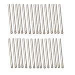 BQLZR 3mm Diameter Sphere Point Diamond Coated Burrs Glass Drill Bit for Die Grinder Pack of 30