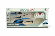 Remote Control Helicopter Toy for Kids with USB Charging, LED Lights & Easy Control Indoor Flying Drone Hand Sensor