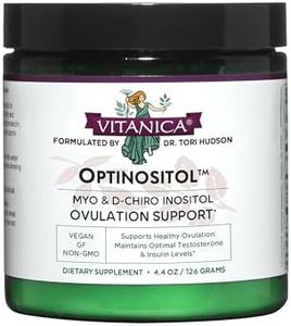 Vitanica Optinositol, Dr Formulated Myo-Inositol & D-Chiro Inositol Powder 4100 mg, 30 Day Supply, Ovulation and Fertility Support Supplement for Women, Gluten Free, Non-GMO, Vegan, 4.4 Ounce