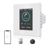 LANBON LCD Timer Smart Switch for Electric towel rails, Heating, Electric Boiler,and Lighting, Work with Smart Life APP & Alexa/Google Home,7Day&24 Hour Segment Timer,L8-HB