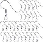 Sterling Silver Earring Hooks Hypoallergenic French Wire Hooks Fish Hook Earrings Jewelry Findings Parts DIY Making 40pcs