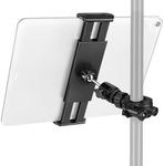 CAHAYA Tablet Holder for Microphone Stand: Adjustable iPad Mount Holder for Mic Stand and Music Stand Phone Holder Mount CY00368-1