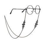 Women Men Glasses Sunglasses Chain Black Bat Eyeglass Strap Holder Eyewear Reading Glasses Retainer