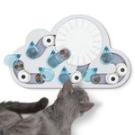 Catstages Rainy Day Puzzle & Play, Interactive Cat Treat Puzzle, Gray