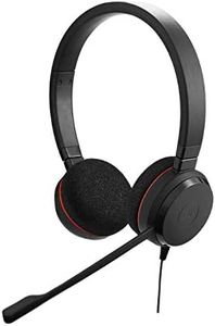 Jabra Evolve 20 UC Wired Headset, Stereo Professional Telephone Headphones for Greater Productivity, Superior Sound for Calls and Music, USB Connection, All Day Comfort Design