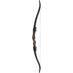 PSE Archery Night Hawk Traditional Takedown Recreational Shooting Recurve Bow, Left, 62"- 35