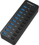 SABRENT 10-Port 60W USB 3.0 Hub wit