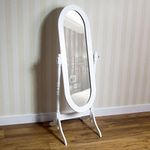 Vida Designs Nishano Cheval Mirror Floor Free Standing Full Length Dressing Adjustable Furniture Large White