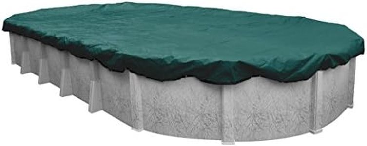Pool Mate 391224-4-PM - Cubierta de alberca de Invierno, Color Verde Azulado, Extra Resistente, 12 x 24 pies, Piscinas elevadas por Encima del Suelo