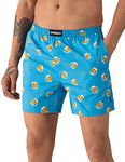 DAMENSCH Men Cotton Boxers (Pack of 1) (Dam-PRIN-LBX-MO-M_Blue R.Malibu Ocean_M)