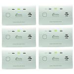 Kidde C3010 10-Year Carbon Monoxide Detector, White, 6Packs