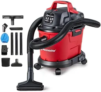 Vacmaster Red Edition VHB305M 1101 Wall Mount Wet Dry Vacuum 3.2 Gallon 2.5 Peak HP