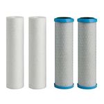 Watts Premier 500020 Sediment/Carbon Filters, 4-Pack , White