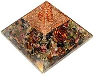 Jet Multi Tourmaline Orgone Pyramid Reiki Ions Generator 2.5 inch Charged EMF Harmonizer Jet International Crystal Image is JUST A Reference