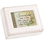 Cottage Garden Grandma Ivory Petite Square Jewelry And Keepsake Box by Cottage Garden