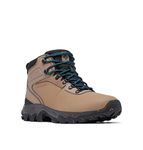 Columbia Men's Newton Ridge Waterproof Omni-Heat II, Ash Brown/Night Wave, 12