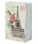 Book Locker Dictionary Stainless Steel Hidden Safe Jewellery Box/Cash Locker for Home and Office (18 x 12 x 5.5 cm) (Effiel Tower)