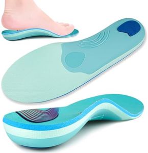 SUPPORTINSERT Plantilla Fascitis Plantar Hombres Mujeres Ortopédica Alivio del Dolor Taloneras, Talón Espolón Absorber Choque Arco Soporte Almohadilla, Zapatos Trabajo Bota plantilla pies planos,25CM