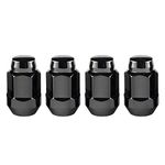 MCGARD 64015 Black Bulge Cone Seat Style Lug Nuts (M12 x 1.5 Thread Size) - Set of 4