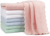 Orighty Burp Cloths for Baby 8 Pack - Super Soft & Highly Absorbent Coral Fleece Baby Burp Cloth - 20 x 10 Inch Gentle & Large Burp Rugs for Baby Sensitive Skin - Burping Cloths for Newborn Essential