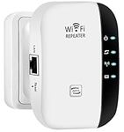 2024 Newest WiFi Extender, WiFi Booster, WiFi Repeater, Covers Up to 3000 Sq.ft and 45 Devices, Internet Booster with Ethernet Port, Home Wireless Signal Booster, Quick Setup, UK plug (White)