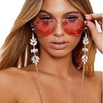 Bohend Fashion Sunglasses Chain Crystal Face Mask Chain Women Rhinestone Glasses Chain Accessories For Sunglasses and Face Masks