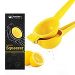 Xander’s Kitchen Lemon Squeezer – Lemon Juicer Squeezer for Kitchen – Durable Aluminium Lemon Squeezer Press – Manual Juice Squeezer for Lime, Lemon, Orange – Ideal for Lemonade, Cocktails, Bars