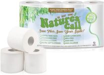 RVs, Boats & Home 100% Bamboo Toilet Paper by Nature's Call - 2-Ply, Soft, Strong, Tank Safe & Quick Dissolve Camper Toilet Tissue - Marine, Camping & Travel Toilet Paper - FSC Certified (8 Rolls)