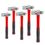 C&T 5-Piece Ball Peen Hammer Set, 8, 12, 16, 24, 32oz