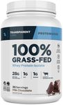 Transparent Labs Grass-Fed Whey Protein Isolate - Natural Flavor, Gluten Free Whey Protein Powder w/ 28g of Protein per Serving & 9 Essential Amino Acids - 30 Servings, Milk Chocolate