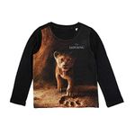 Lion King by Wear Your Mind Boy's Plain Regular fit Long Sleeve Top (DLKF0015.2_Brown 10-11Y)