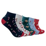 Mint & Oak Ankle Length Men Socks, Christmas Gift Quirky Socks For Friends, Cute Funky Socks For Men & Women, Xmas Secret Santa Gift. (Happy Holidays)