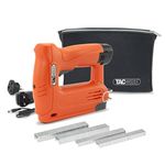 Tacwise 1565 53-13EL Cordless 12V Staple/Nail Gun with Storage Bag & 400 Staples, Uses Type 13 & 53 Staples and Type 180 Nails , Orange