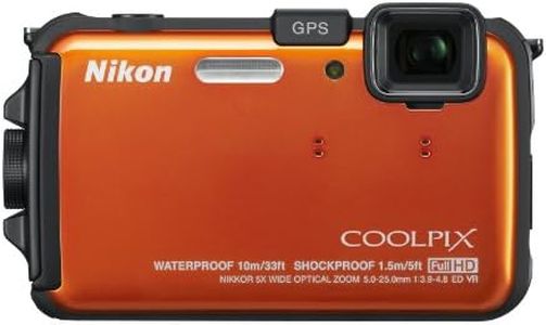 Nikon COOLPIX AW100 16 MP CMOS Waterproof Digital Camera with GPS and Full HD 1080p Video (Orange) (OLD MODEL)