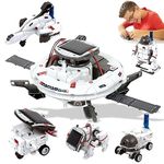 Hechify STEM Projects Toys for Kids Ages 8-12,Solar Robot Science Kits Gifts for Kids Teens Boys,Space Toy Sets-190Pcs Building Experiments Robots for Teenage Ages 8+