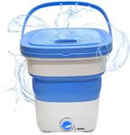 PURE CLEAN Portable Mini Washing Machine Lightweight Collapsible Bucket - Perfect for Camping, Travelling, Apartment, Dorm USA Brand