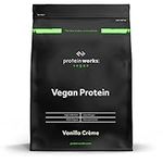 Protein Works - Vegan Protein Powder | Plant Based Protein Shake | Vegan Blend | Gluten Free | 33 Servings | Vanilla Crème | 1kg