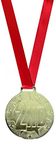 HENCO 2.5" Silver Medal with RED Ribbon (Pack of 5)