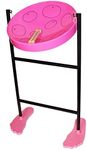 Jumbie Jam JJ1058-PK Steel Pan Kit - Beginner Steel Drum, Pink