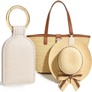 Niveaya Magnetic Hat Clip for Travel, Strong Magnet Holder for Hats, Chic Hands-Free Travel Essentials for Beach Cruise Vacation, Secures Hats on Tote Bags Purse Backpacks Luggage, 1-Pack Beige
