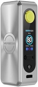 Box GEN SE Vapo'resso Mod 80 W Batería 18650 Vape (no incluida) Modo F(t) / PULSE/ECO/VV AXON CHIP Cigarrillo Electrónico DTL Original (Plata Ártico) - No Nicotine