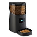 WOPET 6L Automatic Cat Food Dispenser,WiFi Automatic Cat Feeder with APP Control for Remote Feeding,Automatic Dog Feeder with Low Food Sensor and Voice Recorder,Up to 15 Meals per Day