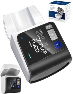 Saker Automatic Blood Pressure Monitor Upper Arm, No-Wrap Auto-Fit Design, Fits 8.5"–15.7", Large Display BP Machine with 4 Users 199 Readings Each, One-Touch for Home Use (U90B)