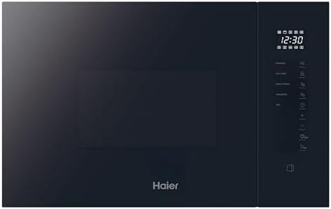 Haier Serie 2&4 H38FMWID4ID27N​ Microonde integrabile con grill, 20 L, Potenza 1450 W, Potenza Grill 1000 W, 8 livelli di potenza, 6 funzioni, interfaccia touch, 8 Automenus, Blocco sicurezza, Nero