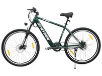 Stryder Amped 27.5T Electric Cycle for Men & Women 36V Internal Battery Upto 35km Range Waterproof LCD Display EN06 Dual Disc Brakes Front Suspension || Height 5.4 to 6 feet Green