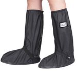 KRATARC Waterproof Shoes Covers Foldable Rain Boot Reflective Snow for Men Women Outdoor Cycling Walking Hiking (Black, XL)