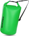 MARCHWAY Floating Waterproof Dry Bag Backpack 5L/10L/20L/30L/40L, Roll Top Sack Keeps Gear Dry for Kayaking, Rafting, Boating, Swimming, Camping, Hiking, Beach, Fishing (Green, 10L)