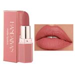 Matte Lipstick Long Lasting, Non Stick Cup Velvet Lipstick Lip Gloss Waterproof Lipstick Professional Lipstick Cosmetics Make Up Gifts Full-Coverage Lip Color Lipsticks for Women (Honey peach)