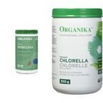 Organika Certified Organic Spirulina Powder- Superfood, 3rd Party Tested, Pristine Sourcing & Chlorella Certified Organic Powder- Broken Cell Wall for Enhanced Bioavailability